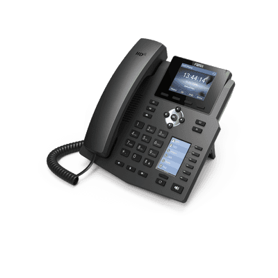 Teléfono IP Empresarial / 4 Líneas SIP / 2 Pantallas LCD / 6 Teclas BLF/DSS / Puertos Gigabit / PoE / Conferencia 3 Vías X4G FANVIL