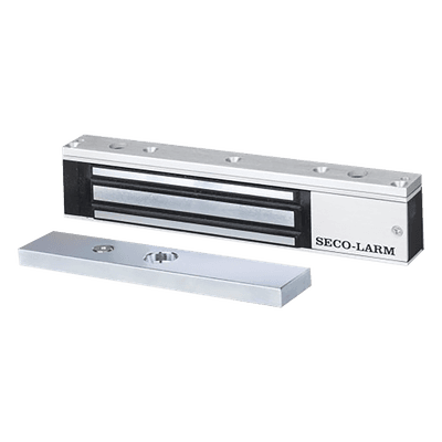 Chapa Magnética Electromagnética / 300 lbs (136 kg) / LED de Estado / Sensor de Puerta / Aluminio Anodizado / Interior E941SA300RQ ENFORCER SECOLARM