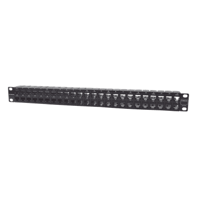 Patch Panel UTP / 48 Puertos Cat 6 / Plano 1UR / 19" Rack / Acero Negro / 4.3 x 19 x 1.7 in Z6-PNL-U48K SIEMON