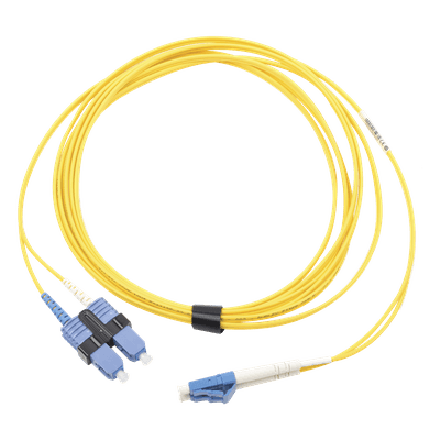 Jumper de Fibra Óptica / Monomodo OS2 / LC/UPC-SC/UPC Duplex / OFNR / 5 m (16.40 pies) / Amarillo