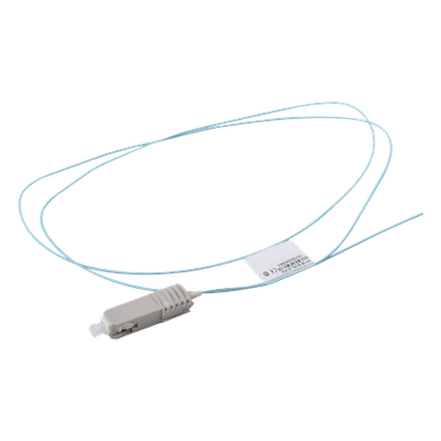 Pigtail de Fibra Óptica / SC Simplex / Multimodo OM3 XGLO 50/125µm / OFNR / Aqua / 1 m (3.28 ft) FP1B-SC5L-01AQ SIEMON