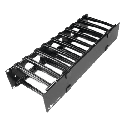 Organizador de Cable Horizontal / Rack 19in / 6in (152mm) / 1UR / Alta Densidad HCM-6-1U SIEMON