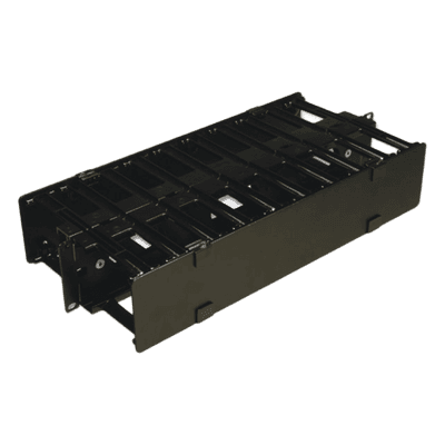 Organizador de Cable Horizontal / Doble Profundidad 6in (152mm) / Rack 19in / 2UR / Alta Densidad HCM-6-2UD SIEMON