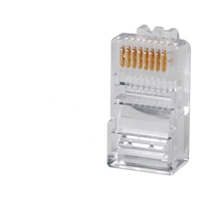 Plug RJ45 Cat5e / UTP 22-26 AWG / Chapado Oro 50μ / Diámetro Máx 5.08 mm (0.017 ft) P-8-8 SIEMON