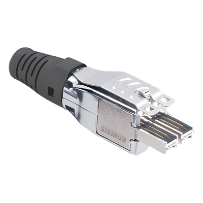 Plug TERA / 4 Pares / Cat 7/7A / S/FTP y F/FTP / 26 AWG / 1.2 GHz / Negro T7P4-B01-2 SIEMON