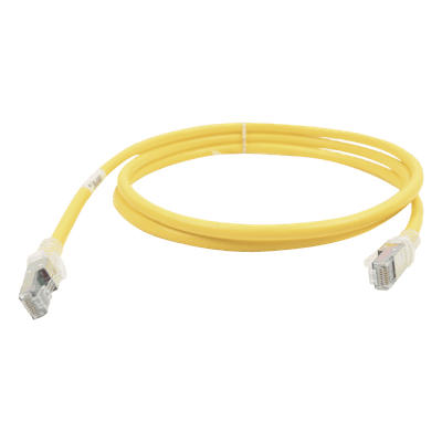 Patch Cord Cat6A UTP / CM / 1.52m (5 ft) / Doble Chaqueta / Botas Ultra Delgadas / Amarillo / Bulk ZM6A-05-05B SIEMON