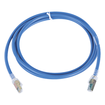 Patch Cord Cat6A UTP / CM / 2.13 m (7 ft) / 23 AWG / 10GBASE-T / PoE+ / UL2043 / Azul