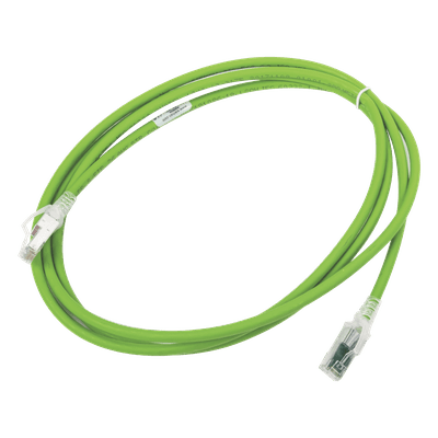 Patch Cord / Cat6A S/FTP / CM-LS0H / 2.13 m (7 ft) / Verde / Bulk ZM6A-S07-07B SIEMON