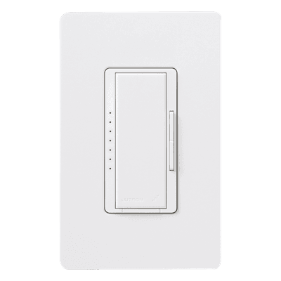 Atenuador Maestro / 120 V / 1000 W incandescente-halógeno / 800 W-1000 VA MLV / sin neutro / un polo o multilocalización / RadioRA 2 y RA2 Select RRD10DWH LUTRON ELECTRONICS