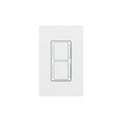 Atenuador dual de pared / 2 × 300 W incandescente-halógeno / unipolar / 120 V~ 60 Hz / Maestro / blanco MA-L3L3-WH LUTRON ELECTRONICS