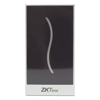 Lector de Proximidad EM 125 kHz / Wiegand 26/34 Bits / IP65 / Rango 3.5 cm / -20°C a 65°C / 2.6 x 1.4 x 0.5 pulgadas PROID10-BE ZKTECO
