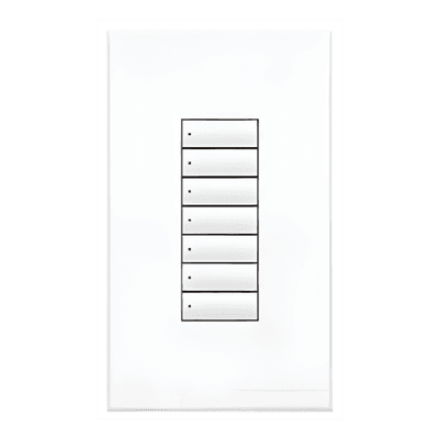 Teclado de pared seeTouch QS / 7 botones / estilo insert / 24-36 V CD vía QS Link / blanco / GRAFIK Eye QS, Sivoia QS, Energi Savr Node, Quantum QSWS27BIWH LUTRON ELECTRONICS