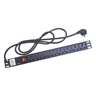 Protector de sobretensiones / 120 Vca / 8 contactos / 15 A / 10 kA / Rack TX120VBR EPCOM POWERLINE