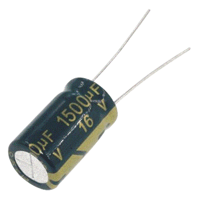 Capacitor Electrolítico / 1500 µF / 16 Vcc / Radial / 105 °C / 10 x 20 mm