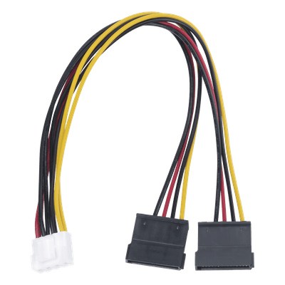 Cable de Alimentación SATA / 25 cm / 0.82 pies / Compatible con DVR Hikvision y EPCOM 101-502-385 HIKVISION