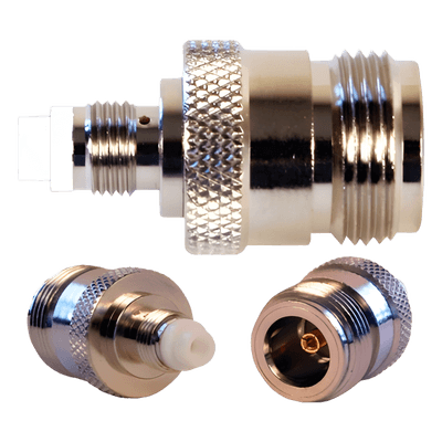 Adaptador Coaxial / FME-Hembra a N-Hembra / 50 Ohm / Conectores Chapados en Oro 971-107 WILSONPRO / WEBOOST