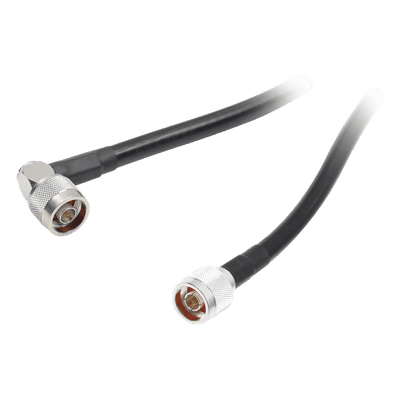 Jumper con Cable LMR400 con Conectores N Macho / N Macho Angulo Recto, de 1.2 metros. SN-400-NL-120T EPCOM INDUSTRIAL