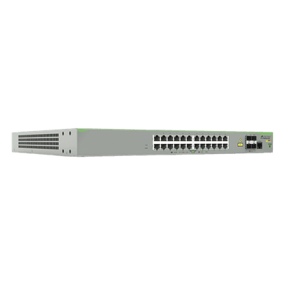 Switch PoE+ Administrable CentreCOM FS980M, Capa 3 de 24 Puertos 10/100 Mbps + 4 puertos SFP, 375 W AT-FS980M/28PS-10 ALLIED TELESIS