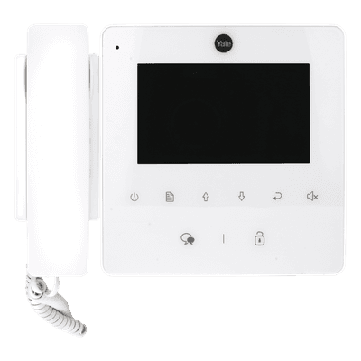 Monitor con teléfono / 4 pulgadas RGB / 320 x 420 / Compatible con TVPortero 80126 / Color blanco 83209 ASSA ABLOY