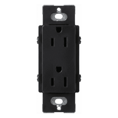 Tomacorriente Dúplex / 15 A / 125 V / Formato Decorador / Acabado Midnight / Línea Satin Colors SCR15MNL LUTRON ELECTRONICS