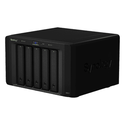 Unidad de Expansión NAS / 5 Bahías SATA HDD/SSD 3.5" y 2.5" / Puerto eSATA / Hot-Swap / Expansión RAID Sin Reformatear DX517 SYNOLOGY