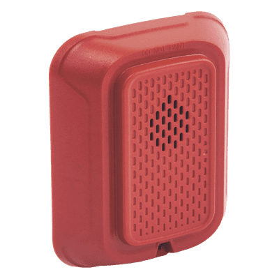 Sirena de Notificación para Pared / 88+ dBA / 12 o 24 Vcd / Tono y Volumen Seleccionables / Diseño Enchufable / Color Rojo HR-L SYSTEM SENSOR