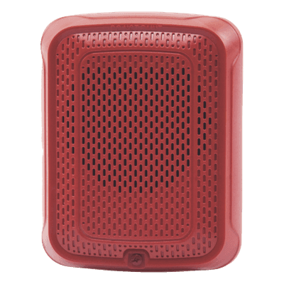 Bocina de Evacuación / Montaje en Pared / Dual Voltaje 25/70.7 VRMS / Potencia Seleccionable 1/4 a 2 W / Plug-in con Placa Universal / Compatible SpectrAlert Advance / UL1480 FM SPR-L SYSTEM SENSOR