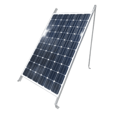 Montaje de Piso para 1 Módulo Solar (Ver compatibilidad). Galvanizado Electrolítico. SSF-GV2 EPCOM INDUSTRIAL