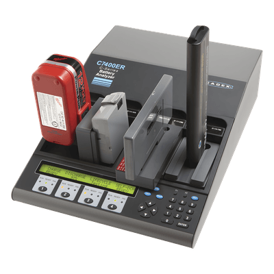 Analizador de baterías / 4 cavidades / 170 W / 6 A por estación / 1.2-36 V / Litio-Níquel-Plomo 07-740-1100 Cadex Electronics Inc