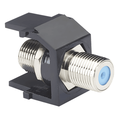 Módulo Acoplador Coaxial Tipo F / Keystone / 75 Ohms / 3.0 GHz / 0.66' [16.7mm] Altura / Color Negro NKFBL PANDUIT