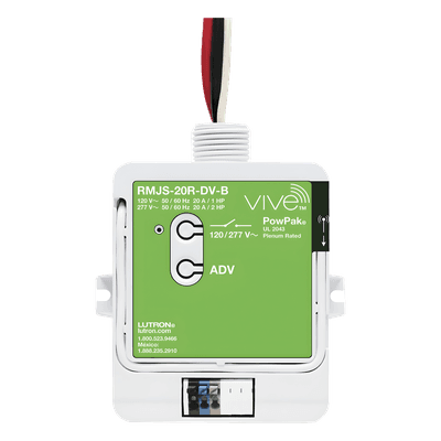 Módulo de relevador para contactos / 20 A / 120/277 V~ / Softswitch / Clear Connect RF 431-437 MHz / 10 Pico + 10 sensores / sistema Vive RMJS20RDVB LUTRON ELECTRONICS