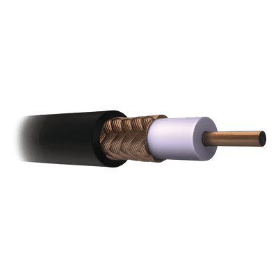Cable Coaxial RG11/U / 305 m (1000 ft) / AWG 14 / PE Espumado / Blindaje 60% / Intemperie / Video Vigilancia JV44 VIAKON