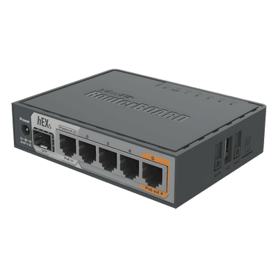 Router / Dual Core 880 MHz / 5x Gigabit / SFP 1.25 Gbps / PoE In/Out / 256 MB RAM RB760IGS MIKROTIK