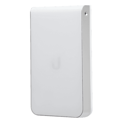 Access Point In Wall HD MU-MIMO 4x4 Wave 2 con 5 puertos (1 PoE entrada 802.3af/at PoE+, 1 PoE salida 48V y 3 Ethernet Passthrough) antena Beamforming, ideal para suites UAP-IW-HD UBIQUITI