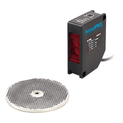Detector Fotoeléctrico / Alcance 16 m (52.5 ft) / IP65 / Salida Relevador 30 VCC @ 1 A / Tiempo de Respuesta < 20 ms / LED de Alineación XBS-RR16 ACCESSPRO