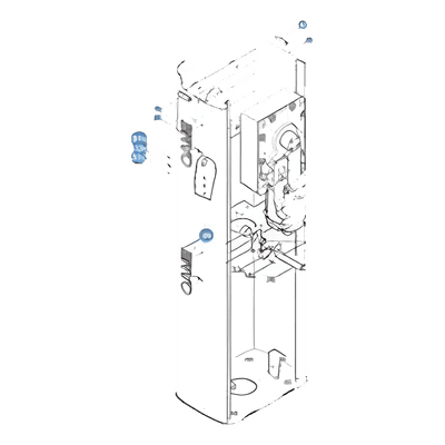 Refacción para barrera / Tope mecánico de final de carrera / Ajustable / Compatible G4140Z y GARD4 119-RIG334 CAME