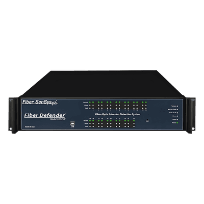 Sensor de Seguridad Perimetral por Fibra Óptica / Hasta 25 Zonas / 0 a 800 m (2,625 pies) de Protección / Rack 19" 2U FD-525R OPTEX