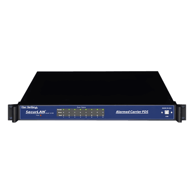 Sensor de Seguridad Perimetral por Fibra Óptica / Montaje en Rack 19'' / 8 Zonas / 0 a 800 m (0 a 2,625 pies) por Zona / Inmune a EMI, RFI y Rayos FD-508 OPTEX