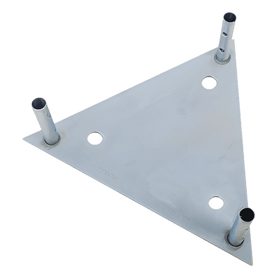 Base para Tramo STZ60G con Placa 1/2", Niple de 3/4", Galvanizado por Inmersión en Caliente. SBA60G SYSCOM TOWERS