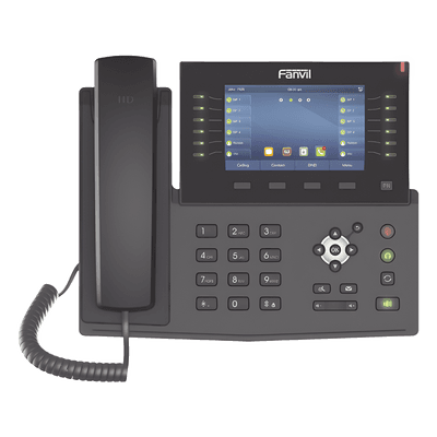 Teléfono IP Empresarial / 20 Líneas SIP / Pantalla Táctil 5' / 60 Teclas DSS / Bluetooth / PoE 802.3af / Dual Gigabit / Video H.264 X7C FANVIL
