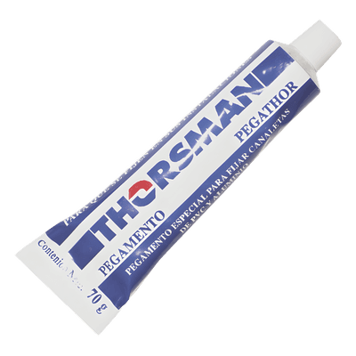 Adhesivo de Contacto para Canaleta / Fijación PVC y Aluminio / Rango Térmico -20 °C a +70 °C / Rendimiento 3.5 m Lineales / Resistencia 45 kg/cm² / 70 g PEGATHOR70 THORSMAN
