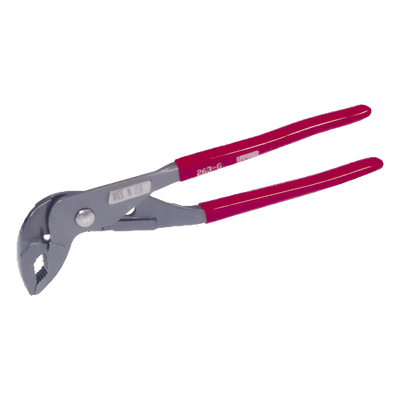 Pinza vía poder / Apertura 1 3/8" / 7 Posiciones / Mordaza en V / 10" / Empuñadura Hule SYS-263G URREA