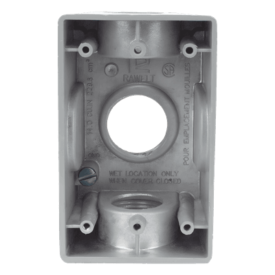 Caja Condulet / 1" (25.4 mm) / Tres Bocas / Aluminio Diecast / A Prueba de Intemperie / NPT / Volumen 246 cm³