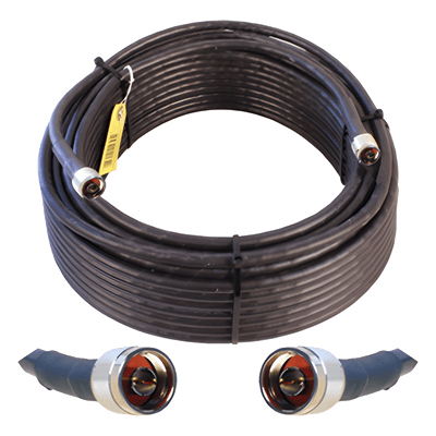 Jumper Coaxial de Baja Pérdida / 30.48 m (100 pies) / 50 Ohms / Blindaje >90 dB / N Macho a N Macho 952-300 WILSONPRO / WEBOOST