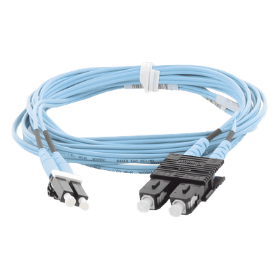 Jumper de Fibra Óptica / Multimodo OM3 50/125 / LC-SC Duplex / OFNR Riser / Aqua / 10 m (32.81 ft) FX2ERLNSNSNM010 PANDUIT