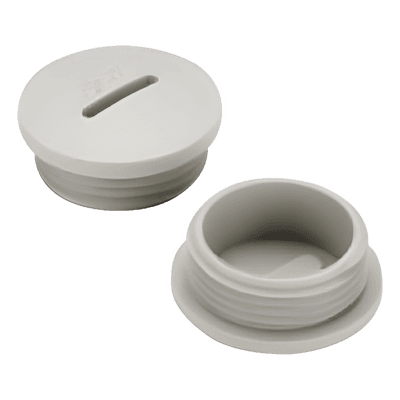 Tapón Roscado para Caja Cuadrada / 1" NPT / Aluminio Inyectado / Acabado Epoxy-Poliéster / UL 514A / CSA C22.2 No. 18-92 / IP para Intemperie TA-2632 RAWELT