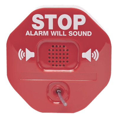 Alarma de Extintor Inalámbrica / Sirena 95/105 dB / Señal Visual Disuasoria / Alimentación 9V o 12-24V DC / Transmisión Inalámbrica a Receptor STI-6200WIR STI