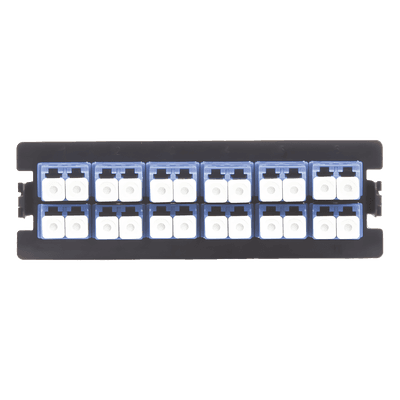 Placa Acopladora / 12 Acopladores LC Duplex / Fibra Monomodo / Compatible LP-ODF-8024 LP-FO-LC-D12-SM LINKEDPRO BY EPCOM