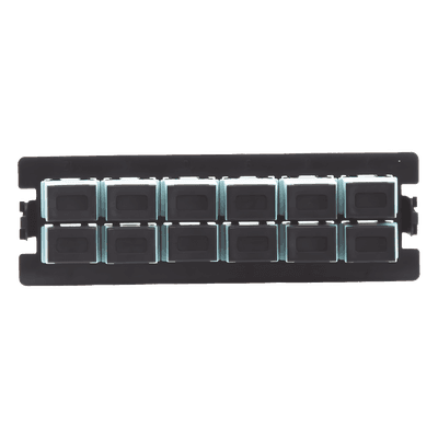 Placa Acopladora / 12 Fibras Multimodo / 12 Acopladores SC Simplex / Compatible SC-LC-APC-PC/UPC / Interior LP-FO-S12-MM LINKEDPRO BY EPCOM