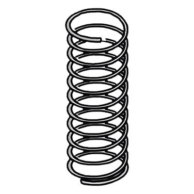 Resorte para barrera / Diámetro 4.5 mm / Longitud 400 mm / Constante elástica 0.135 / Compatible barrera FAAC 620 7210855 FAAC